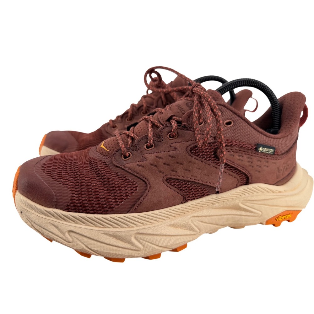 Hoka Anacapa 2 Low GTX Womens Hiking Shoes Sherry Earth 1142830 SERT Size 9B